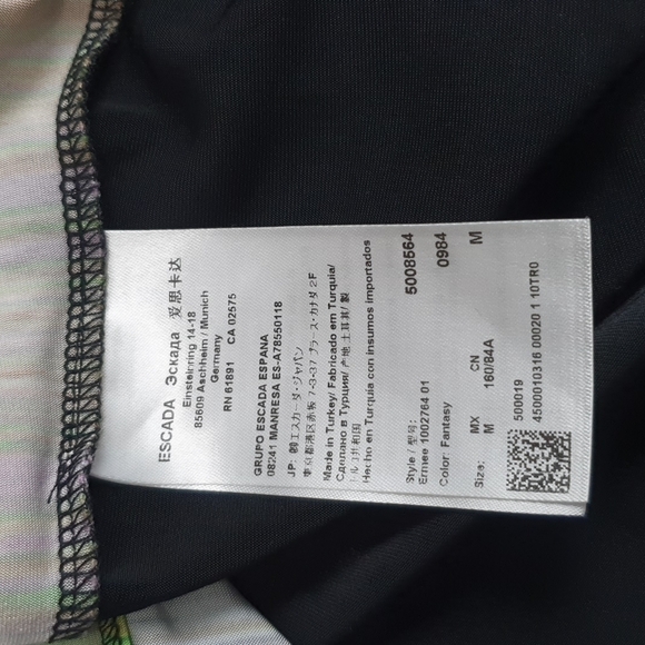 Escada Multicolor Ruched Blouse - Picture 6 of 9